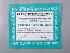 Certificat Scolaire - La