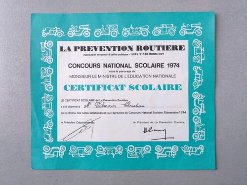Certificat scolaire la - scolaire,