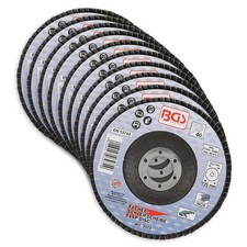 LOT 10 DISQUES Ø 125 mm - DISQUES A LAMELLES BGS GRAIN 40
