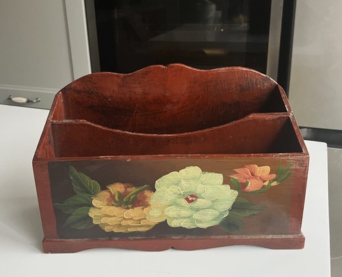 Porte courrier bois verni - courrier,