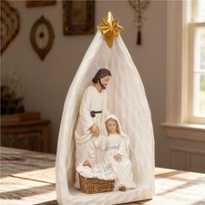 Crèche de Noël en résine