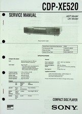 Service Manual Sony CDP-XE520