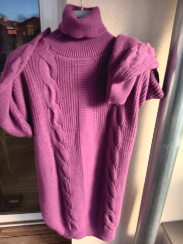 Robe pull col roulé - robe,