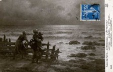 CPA 59 SALON DE PARIS 1907 Peintre Georges MARONIEZ né à DOUAI 1865 L'Attente.