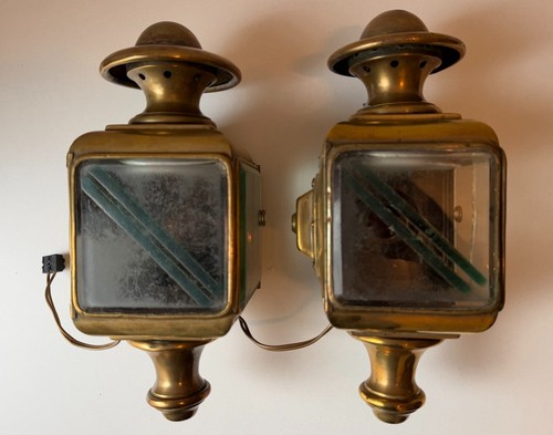 Paire lanternes anciennes - paire,