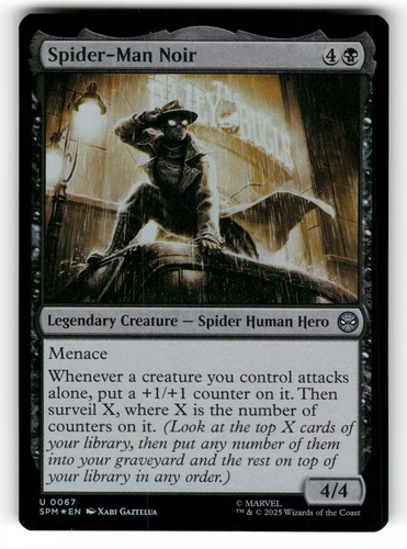 Spider man noir foil - spider-man,