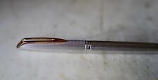 RARE STYLO PLUME WATERMAN CF ARGENT MASSIF GRAIN D'ORGE - PLUME OR MASSIF 18 CTS