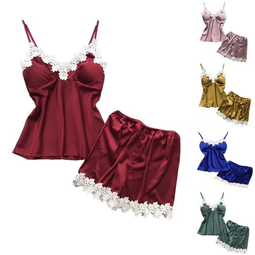 Ensemble pyjama femme - , satin