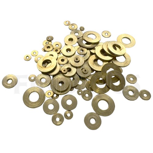 Laiton plat horloge rondelles - plat,