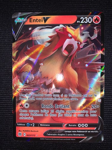 Carte pokémon entei - pokémon, v