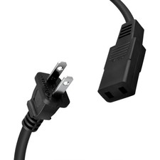 8ft 2-Prong AC Power Cord