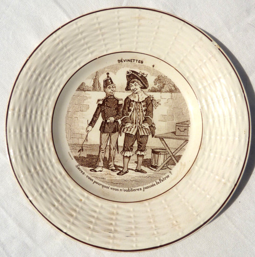 Assiette ancienne digoin - ancienne,