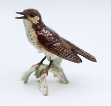 GOEBEL OISEAU en porcelaine émaillé GRIVE H = 16 CM