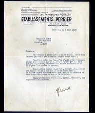 BONNEUIL-sur-MARNE (94) FERMETURES PERIER / VOLETS PORTES "Ets PERRIER" en 1936