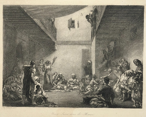 Noce juive maroc gravure - juive,
