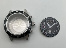 VALJOUX 7751 BOITIER CADRAN AIGUILLES TYPE MILITAIRE VERRE SAPHIR ETANCHE 10 ATM