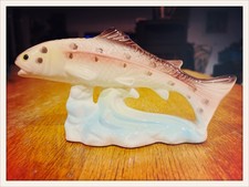 Ancien Poisson en céramique / Kitsch / 18 x 10 cm