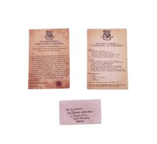 Poupées Maison Invitation à Poudlard Boarding École pour Sorcières & Wizards 1 :