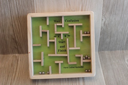 Casse tête labyrinthe - en, bois