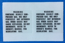 Paire de Stickers WARNING