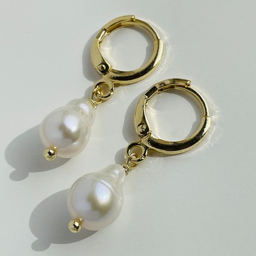 Boucles oreilles or perle - d'oreilles, pl