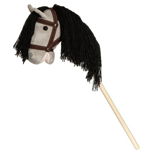 Cheval peluche gris avec - cheval,