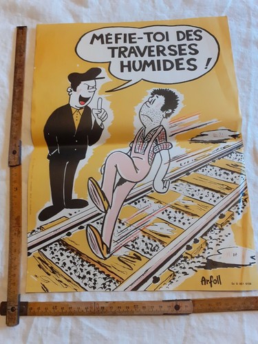 Ancienne affiche sécurité - affiche,