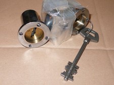 3 CANONS SERRURE ACIER  / LAITON DENY AVEC 1 CLEE