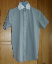 CHEMISE HOMME STUDIO ARMAND THIERY Taille S Ajustée Col 38 39 Manches courtes