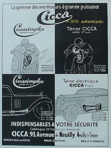 Publicite cicca avertisseur - publicite,
