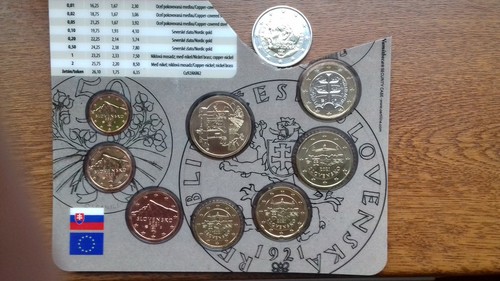 Slovaquie série pièces - slovaquie,