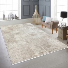 Tapis beige doux design nuageux moderne