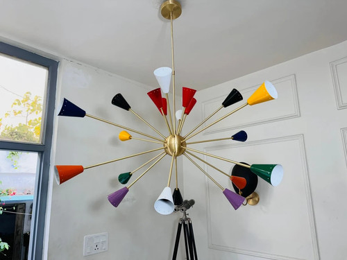 Lustre spoutnik laiton - spoutnik, en