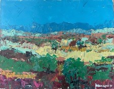 Abstraction, huile sur toile