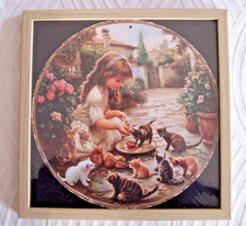 CADRE JEUNE FILLE et les CHATS