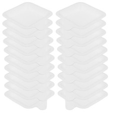 100 assiettes carrées en carton : vaisselle jetable pour gâteaux