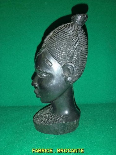 Tete africaine bois - africaine,