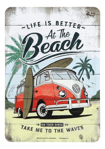 Carte postale métallique - , vw