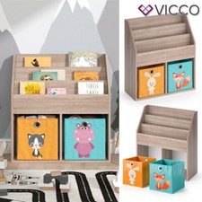 Étagère pour enfant Bibliothèque rangement Boîte pliable Luigi Sonoma Vicco