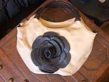 Petit Sac à Main Neuf Gallantry Fleur Crème/Marron A Bandoulière