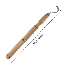 Crochet Couteau Sculpture Bois Cuillère Outils Avec Manche Long 30.5cm Pouces