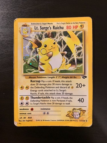 Carte pokémon surge s - lt., surge's