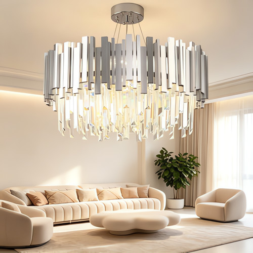 Lustre cristal plafonnier - en,