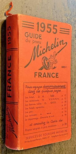 Guide michelin rouge 1955 - guide,