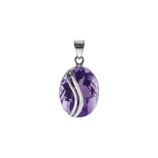 Solitaire Ovale Améthyste