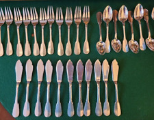 PRIX UNITAIRE 11 Couverts poiss. ERCUIS vieux Paris - 11 cuillères entremets FLP