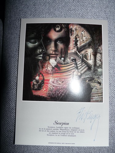 Carte photo art signe du - d'art,
