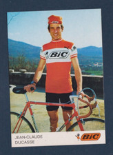 CYCLISME carte  cycliste JEAN CLAUDE DUCASSE équipe BIC