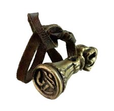 Sceau Tibetain avec Symbole Bouddhiste du Om - Népal  Tibet # 4662