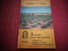 CATALOGUE FABRE GRAINES METZ JARDIN LOISIR 1956  ( ref 33 )